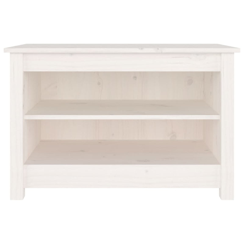 Load image into Gallery viewer, Vidaxl schoenenbank 70x38x45,5 cm massief grenenhout wit
