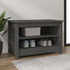 Vidaxl schoenenbank 70x38x45,5 cm massief grenenhout grijs