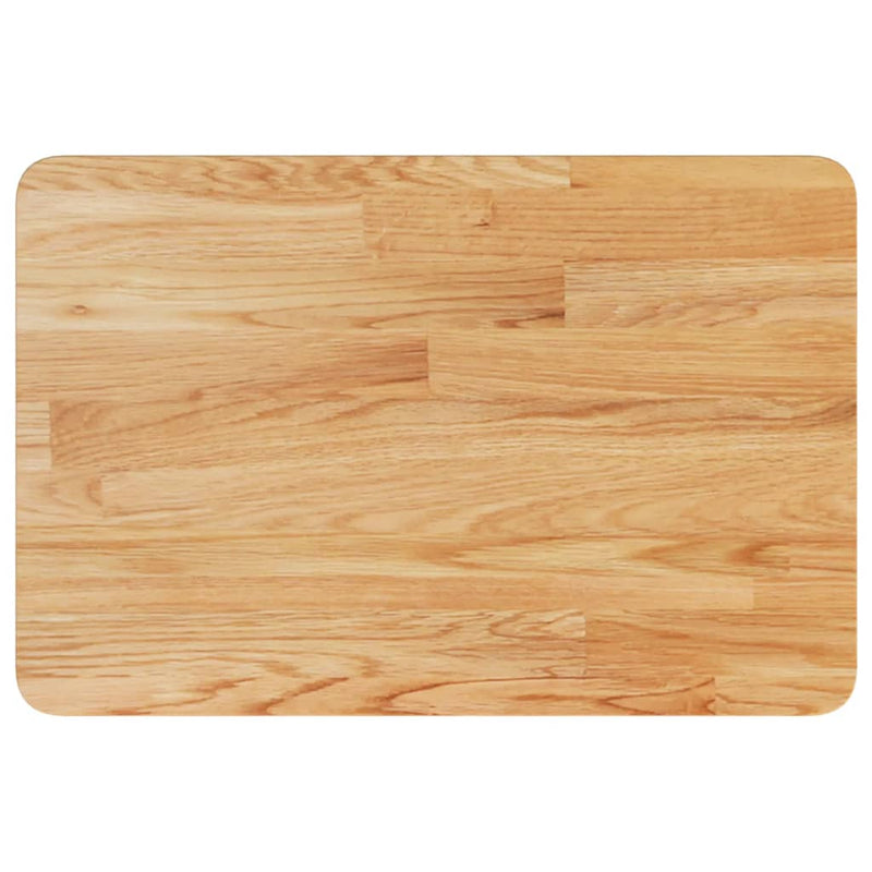 Load image into Gallery viewer, Vidaxl wastafelblad 60x40x1,5cm behandeld massief hout lichtbruin
