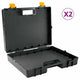 Vidaxl machinekoffers 2 st universeel met schuimrubber polypropeen