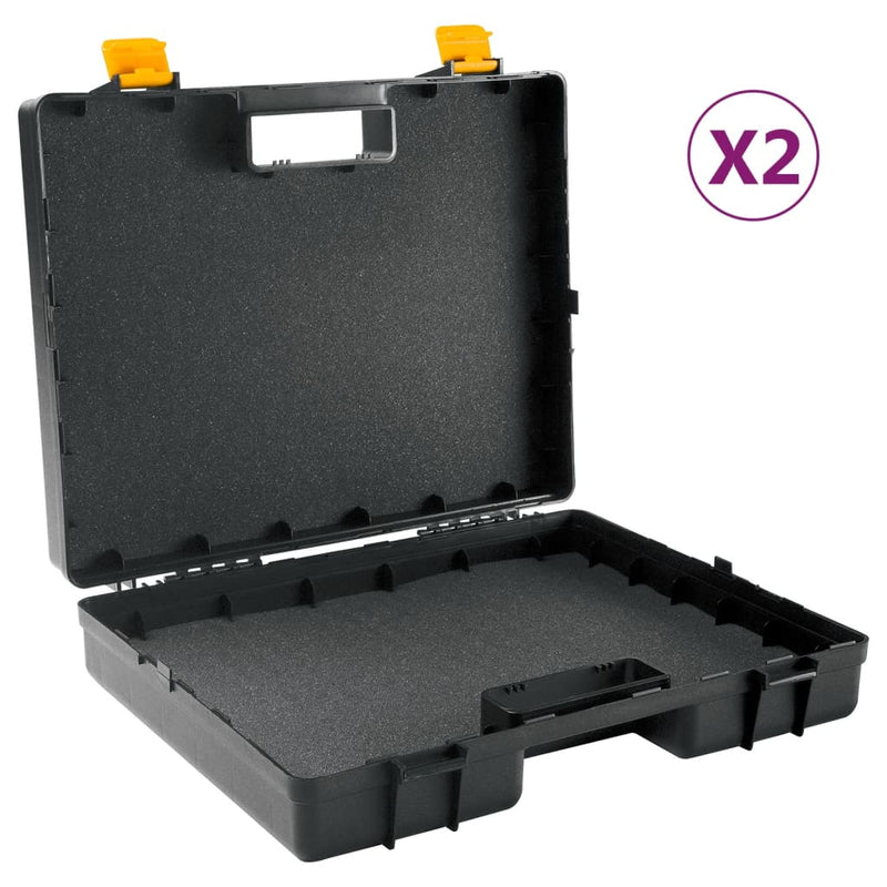 Load image into Gallery viewer, Vidaxl machinekoffers 2 st universeel met schuimrubber polypropeen
