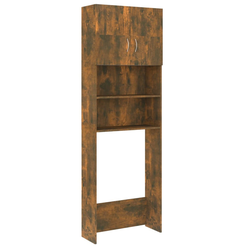 Load image into Gallery viewer, Vidaxl wasmachinekast 64x25,5x190 cm gerookt eikenkleurig
