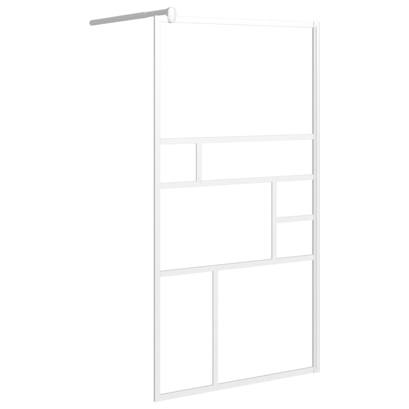 Load image into Gallery viewer, VidaXL Inloopdouchewand 115x195 cm ESG-glas wit
