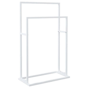 Vidaxl handdoekenrek vrijstaand 48x24x78,5 cm ijzer wit