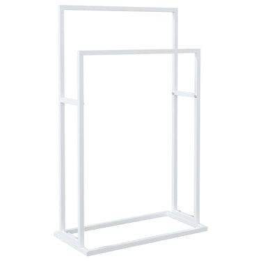 Vidaxl handdoekenrek vrijstaand 48x24x78,5 cm ijzer wit