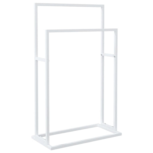 Vidaxl handdoekenrek vrijstaand 48x24x78,5 cm ijzer wit