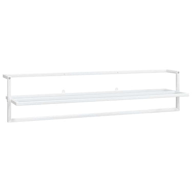 Vidaxl handdoekenrek 95x25x22 cm ijzer wit