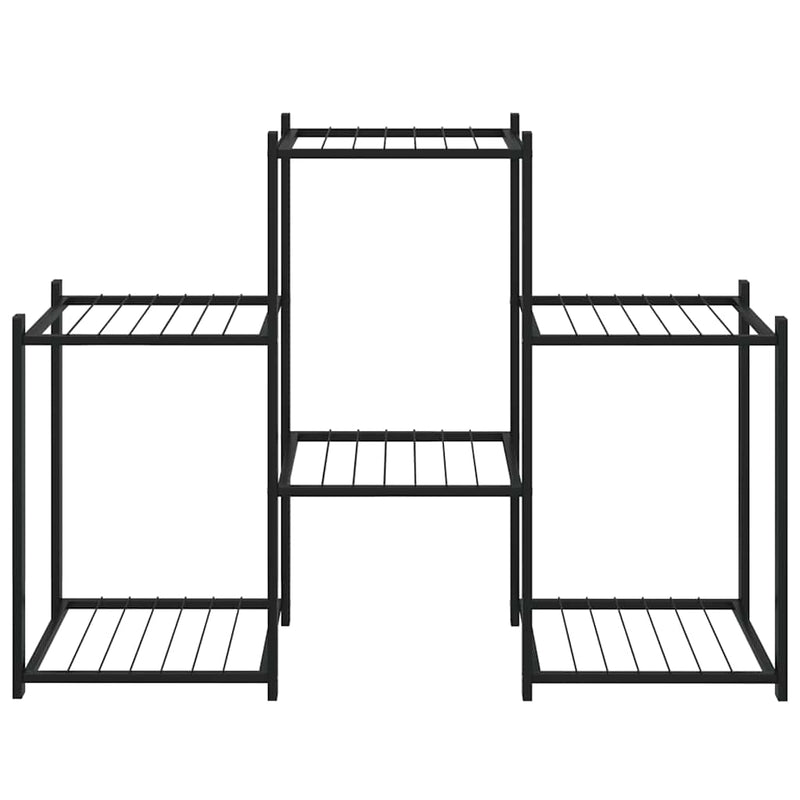 Load image into Gallery viewer, Vidaxl bloemenstandaard 83x25x60 cm ijzer zwart
