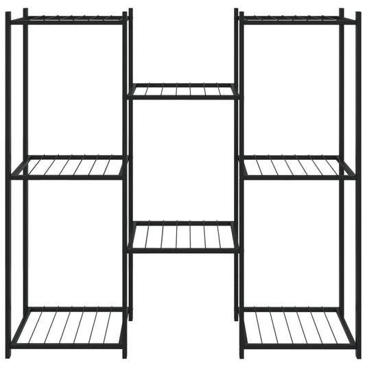 Vidaxl bloemenstandaard 83x25x80 cm ijzer zwart