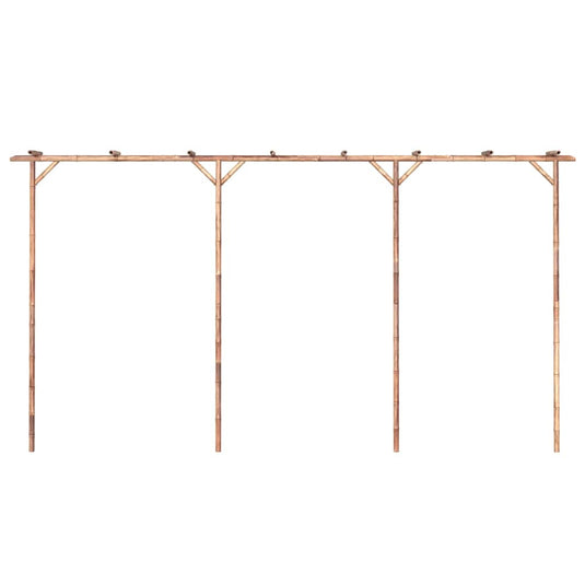 Vidaxl pergola 385x40x205 cm bamboe