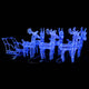 Vidaxl kerstversiering rendieren en slee 320 led's acryl