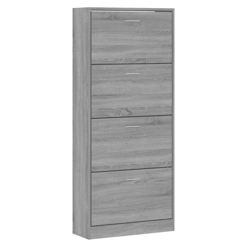 Load image into Gallery viewer, Vidaxl schoenenkast 63x24x147 cm bewerkt hout grijs sonoma
