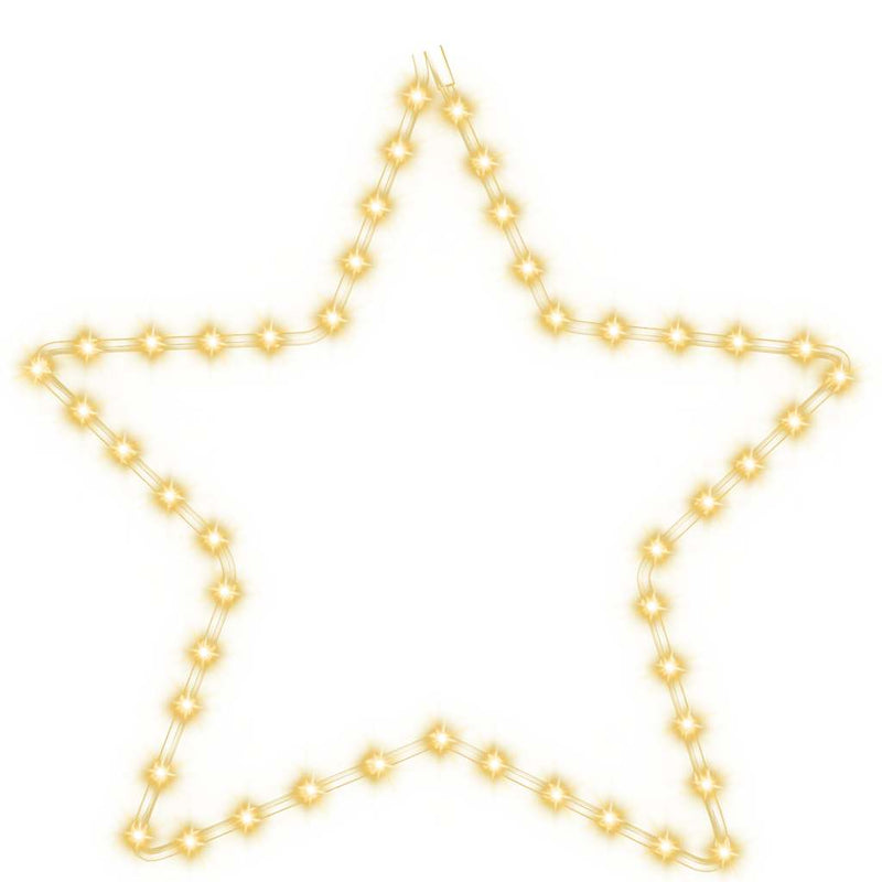 Load image into Gallery viewer, Vidaxl kerstfiguur ster met 48 warmwitte led's 56 cm
