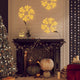 Vidaxl kerstfiguur sneeuwvlok met 48 warmwitte led's 27x27 cm