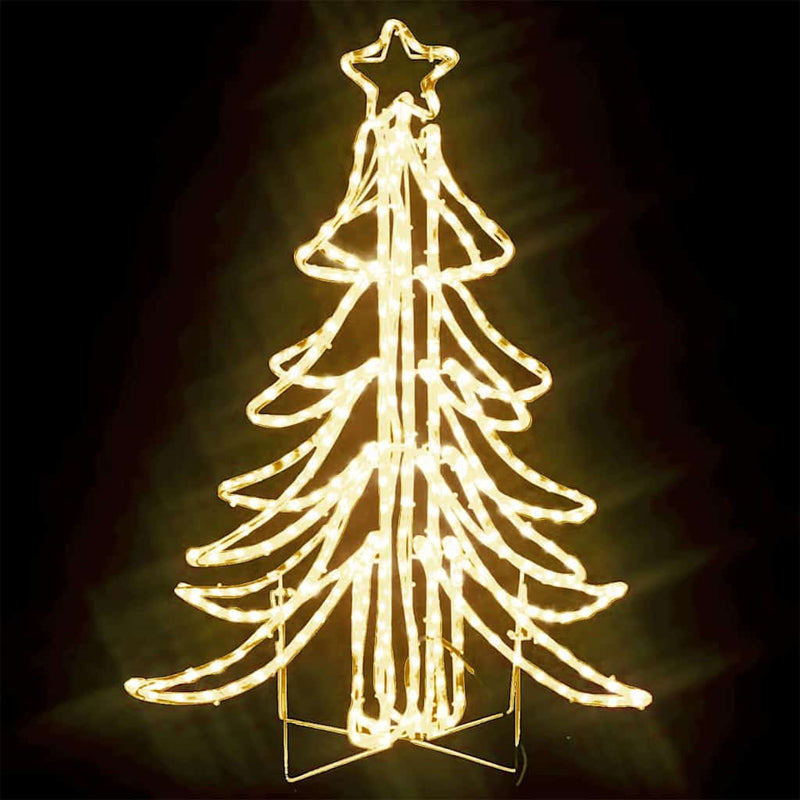 Load image into Gallery viewer, Vidaxl kerstfiguur kerstboom met warmwitte led's 87x87x93 cm
