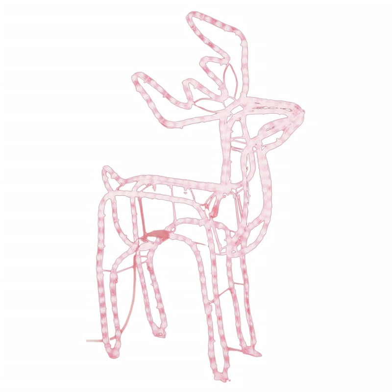 Load image into Gallery viewer, VidaXL Kerstfiguur rendier warmwit 76x42x87 cm
