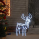 Vidaxl kerstfiguur rendier met bewegende kop koudwit 76x42x87 cm