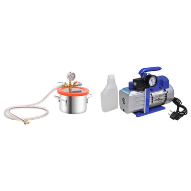 Vidaxl vacuümkamer met 1-traps pomp 3,7 l