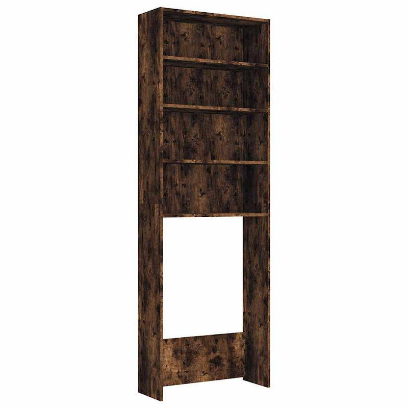 Load image into Gallery viewer, Vidaxl wasmachinekast 64x24x190 cm gerookt eikenkleurig
