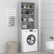 Vidaxl wasmachinekast 64x24x190 cm grijs sonoma eikenkleurig