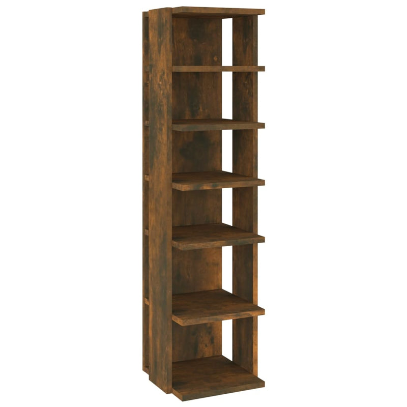 Load image into Gallery viewer, Vidaxl schoenenrek 27,5x27x102 cm bewerkt hout gerookt eikenkleurig
