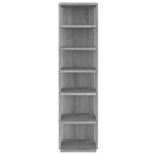 Vidaxl schoenenrek 27,5x27x102 cm bewerkt hout grijs sonoma