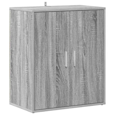 Vidaxl schoenenkast 60x35x70 cm bewerkt hout grijs sonoma eikenkleurig