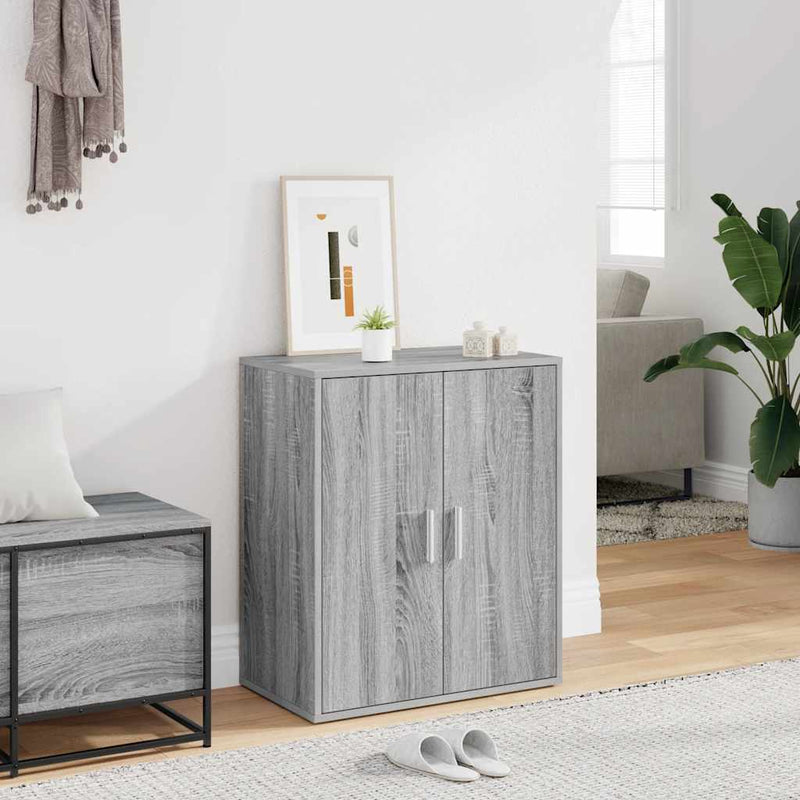 Load image into Gallery viewer, Vidaxl schoenenkast 60x35x70 cm bewerkt hout grijs sonoma eikenkleurig
