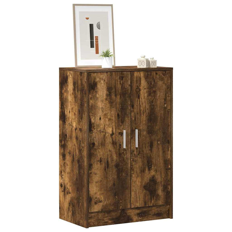 Load image into Gallery viewer, Vidaxl schoenenkast 60x35x92 cm bewerkt hout gerookt eikenkleurig
