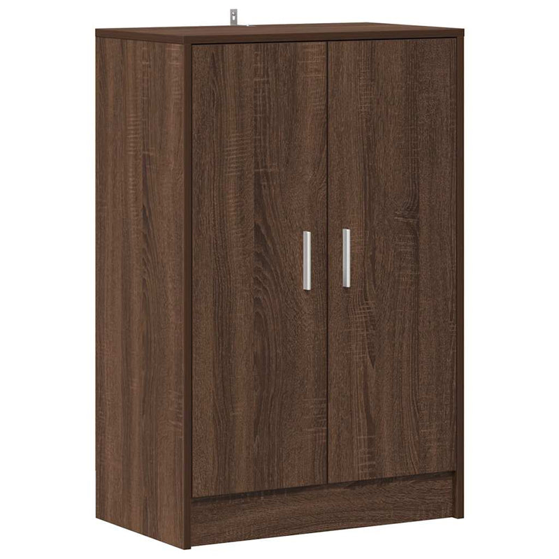 Load image into Gallery viewer, Vidaxl schoenenkast 60x35x92 cm bewerkt hout bruin eikenkleur
