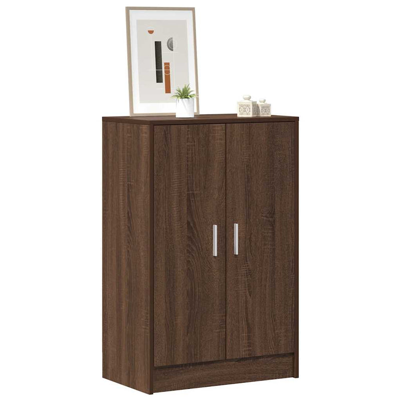 Load image into Gallery viewer, Vidaxl schoenenkast 60x35x92 cm bewerkt hout bruin eikenkleur

