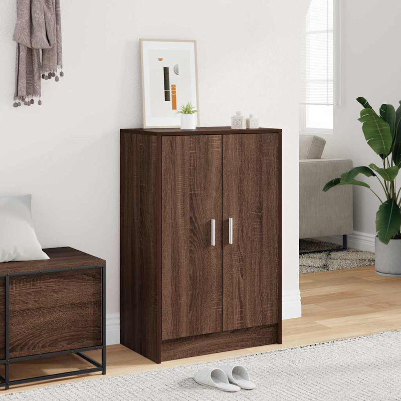 Load image into Gallery viewer, Vidaxl schoenenkast 60x35x92 cm bewerkt hout bruin eikenkleur
