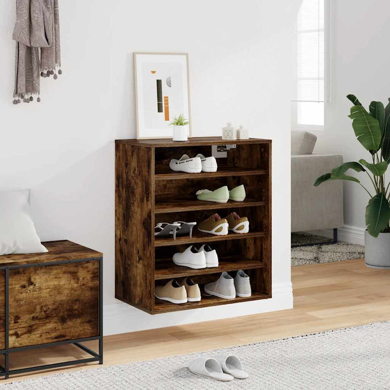 Load image into Gallery viewer, Vidaxl schoenenkast 60x35x70 cm bewerkt hout grijs sonoma eikenkleurig
