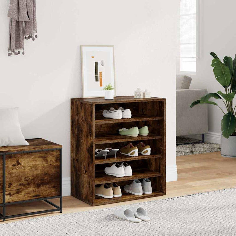Load image into Gallery viewer, Vidaxl schoenenkast 60x35x70 cm bewerkt hout grijs sonoma eikenkleurig
