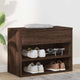 Vidaxl schoenenbank 60x30x45 cm bewerkt hout bruin eikenkleur