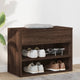 Vidaxl schoenenbank 60x30x45 cm bewerkt hout bruin eikenkleur
