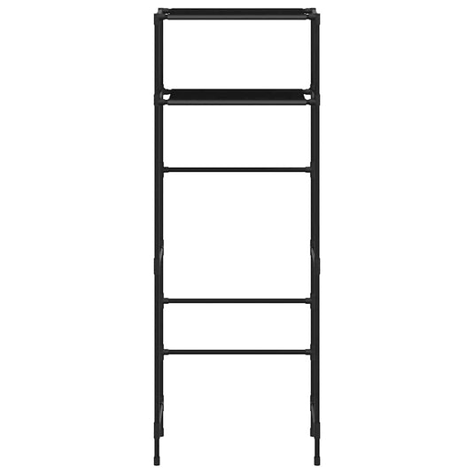 Vidaxl toiletrek 2-laags 53,5x28x143 cm ijzer zwart