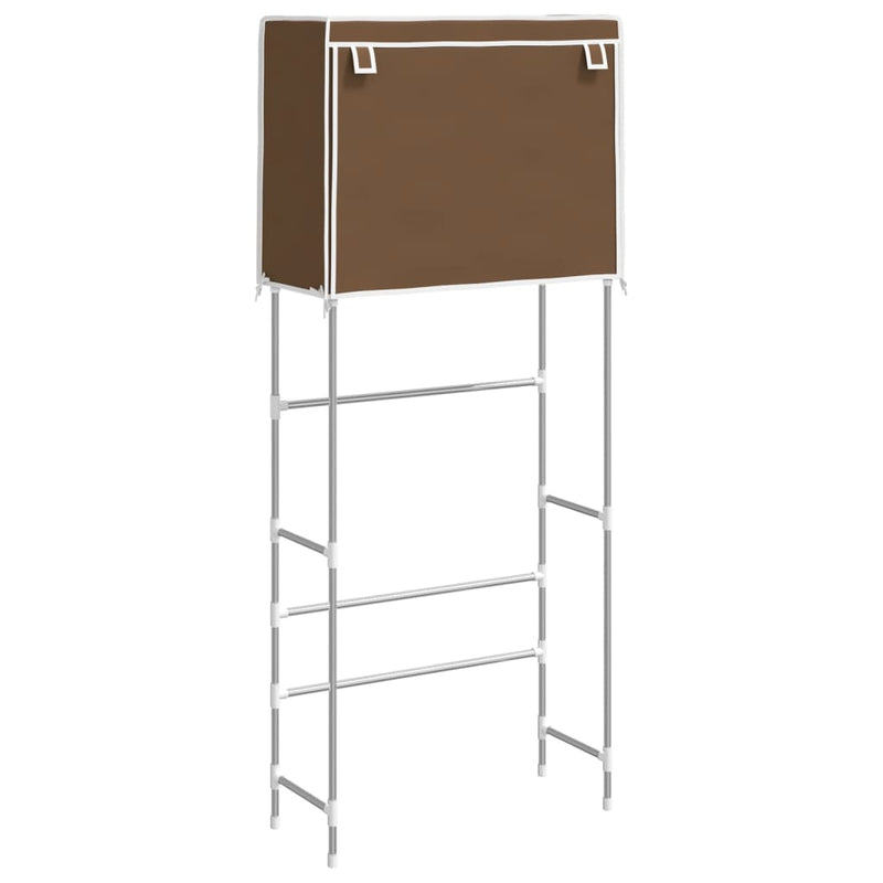 Load image into Gallery viewer, VidaXL Opbergrek voor boven wasmachine 2-laags 71x29,5x170,5 cm bruin
