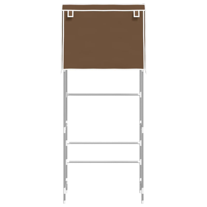 Load image into Gallery viewer, VidaXL Opbergrek voor boven wasmachine 2-laags 71x29,5x170,5 cm bruin
