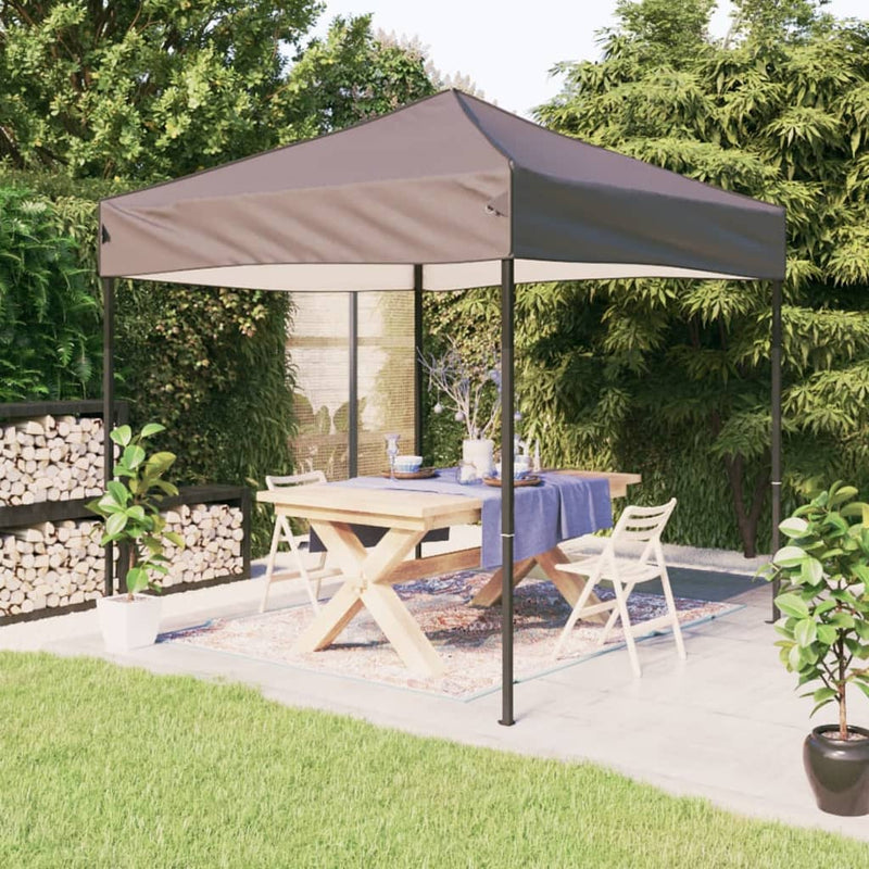Load image into Gallery viewer, Vidaxl partytent inklapbaar 2x2 m taupe
