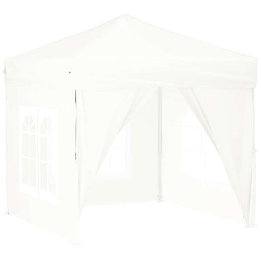 Vidaxl partytent inklapbaar met zijwanden 2x2 m wit