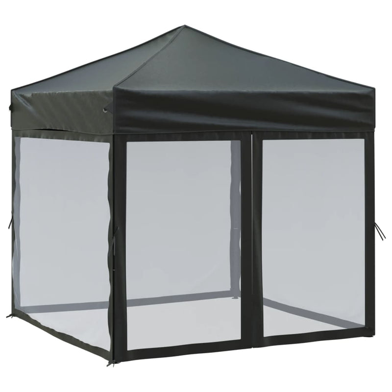 Load image into Gallery viewer, Vidaxl partytent inklapbaar met zijwanden 2x2 m zwart
