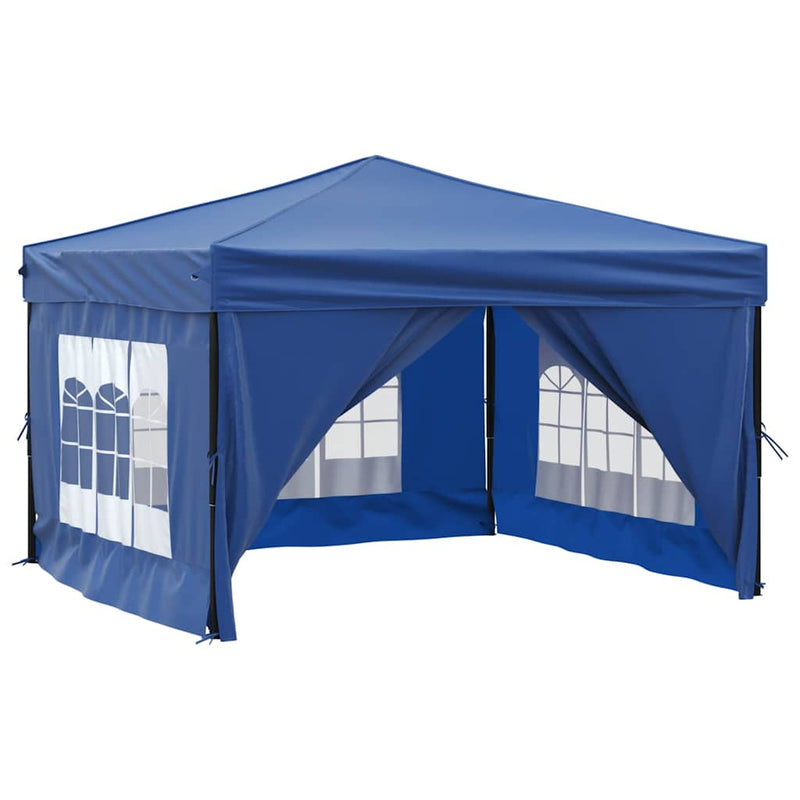 Load image into Gallery viewer, Vidaxl partytent inklapbaar met zijwanden 3x3 m blauw
