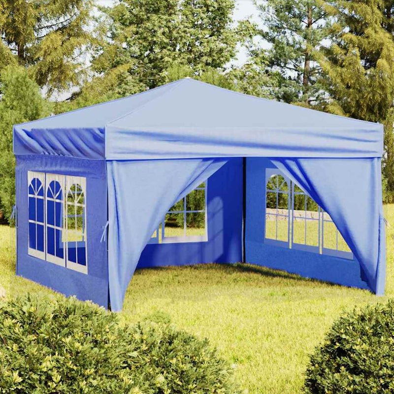 Load image into Gallery viewer, Vidaxl partytent inklapbaar met zijwanden 3x3 m blauw
