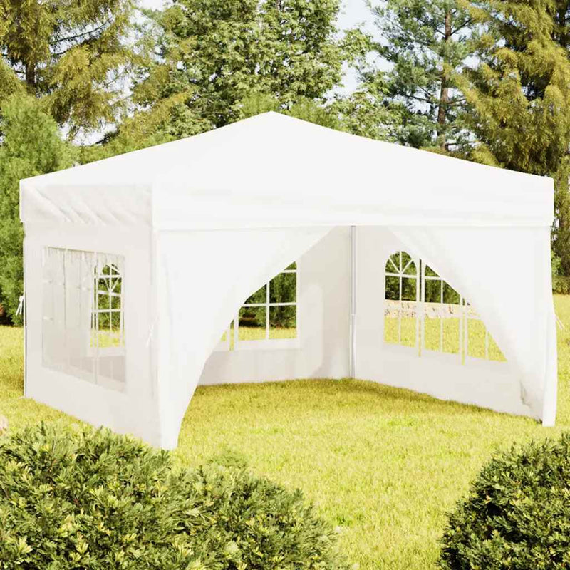 Load image into Gallery viewer, Vidaxl partytent inklapbaar met zijwanden 3x3 m wit
