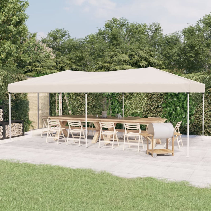 Load image into Gallery viewer, Vidaxl partytent inklapbaar 3x6 m crèmekleurig
