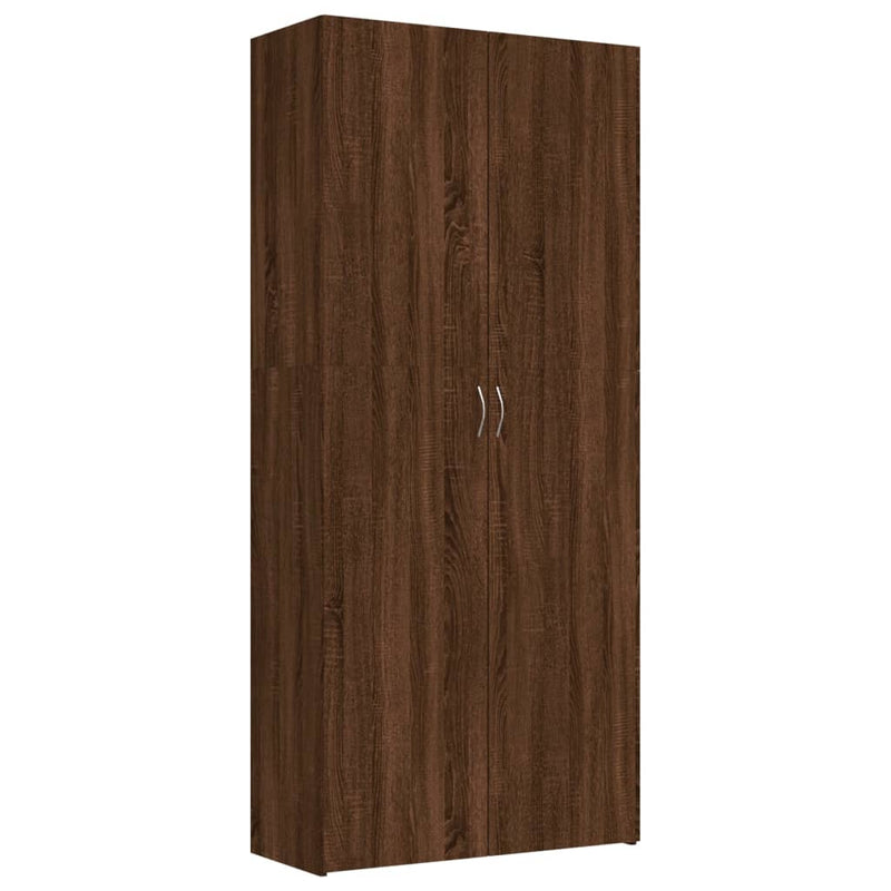 Load image into Gallery viewer, VidaXL Schoenenkast 80x35,5x180 cm bewerkt hout bruin eikenkleur
