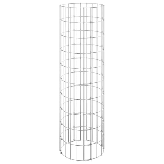 Vidaxl gabion plantenbakken 3 st rond verhoogd ø30x100 cm staal
