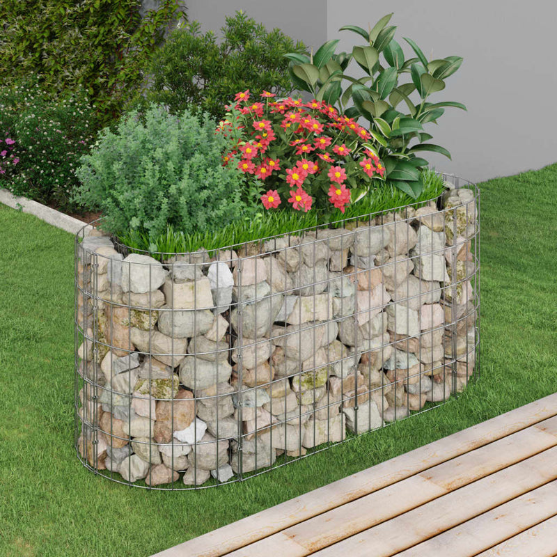 Load image into Gallery viewer, Vidaxl gabion plantenbak verhoogd 120x50x50 cm gegalvaniseerd ijzer
