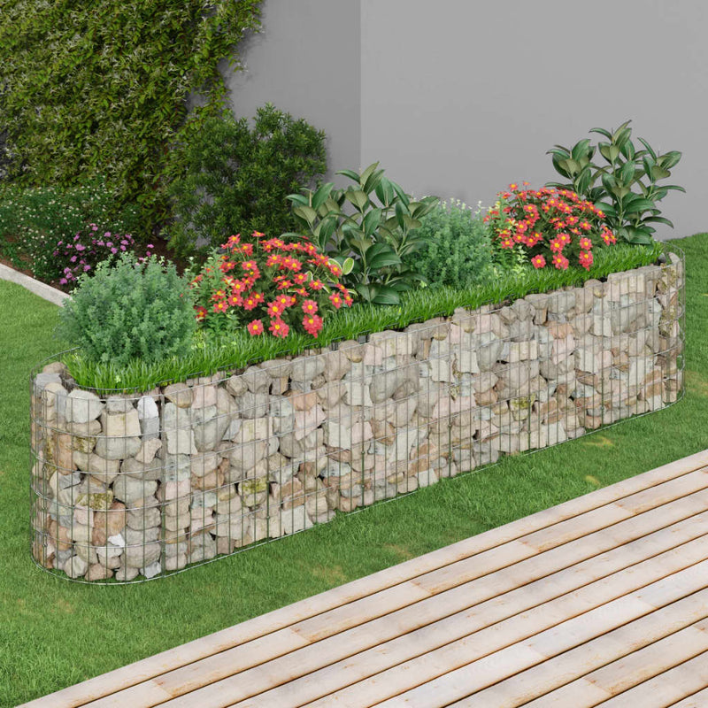Load image into Gallery viewer, Vidaxl gabion plantenbak verhoogd 260x50x50 cm gegalvaniseerd ijzer
